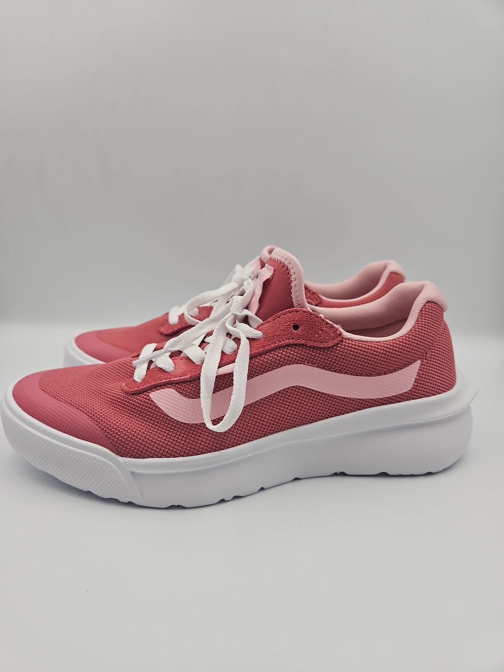 Vans Pink Mesh Lace-Up Women’s Sneakers